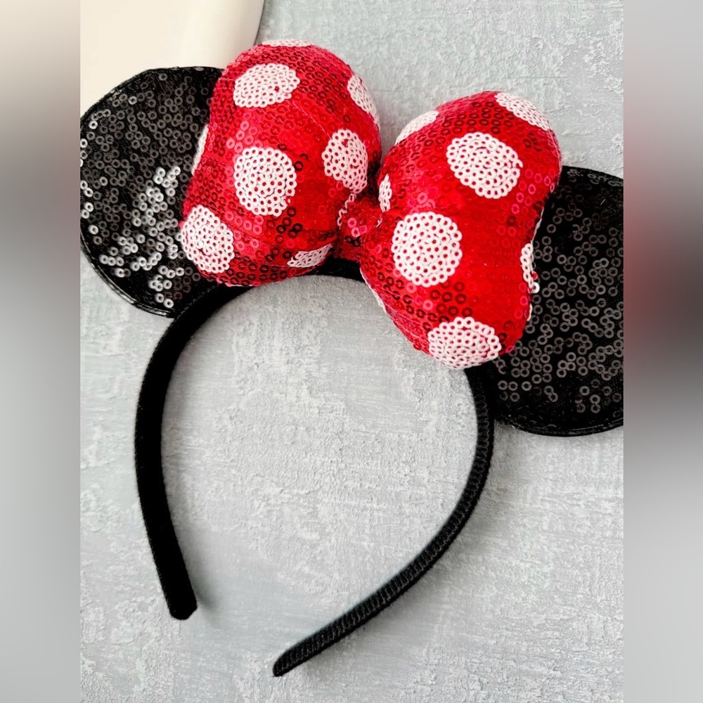 Red Bow Minnie Mouse Ears